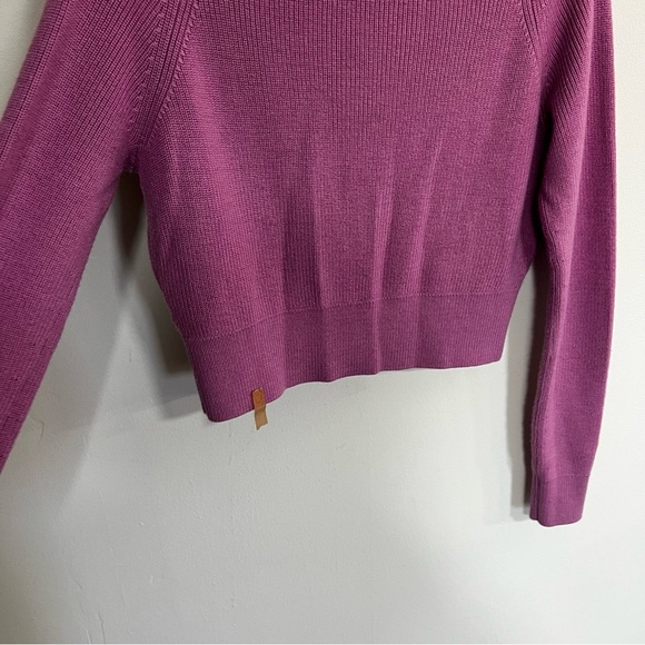 Lululemon Collared Merino Wool Blend Sweater in Dahlia Mauve - Picture 13 of 16